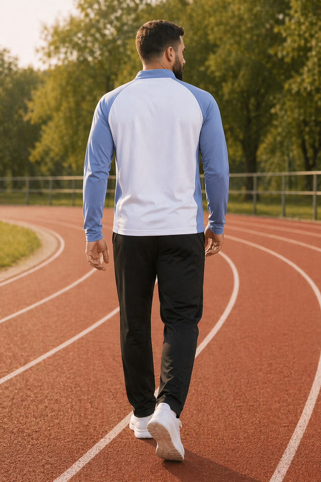 Roman | Men’s 2 Piece Half Zip Performance Sports Top and Training Jogger Set