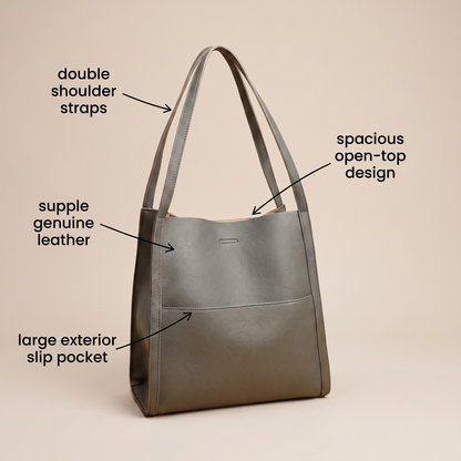 CLARA GENUINE LEATHER SHOULDER BAG