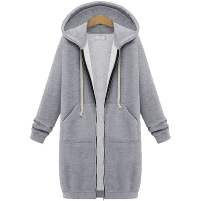 Maisie Longline Fleece Zip Hoodie