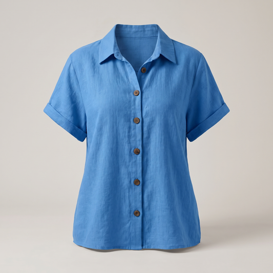 ZARA BUTTON FRONT BLOUSE