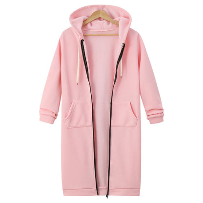 Maisie Longline Fleece Zip Hoodie
