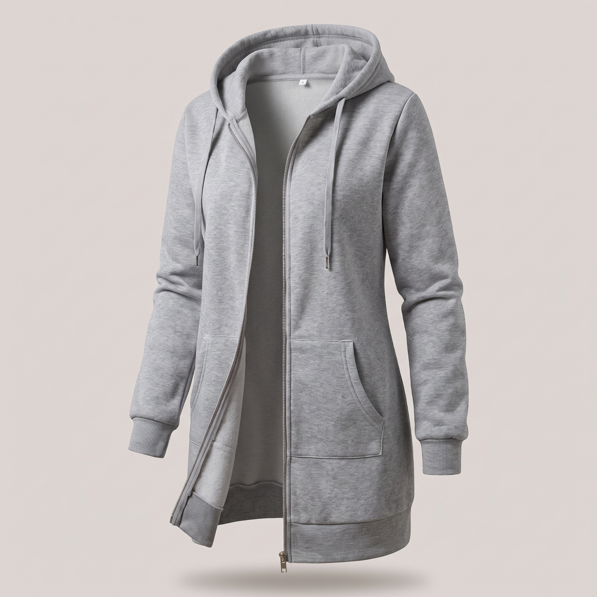 ROSAMUND COSY ZIP HOODIE COAT