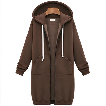 Maisie Longline Fleece Zip Hoodie