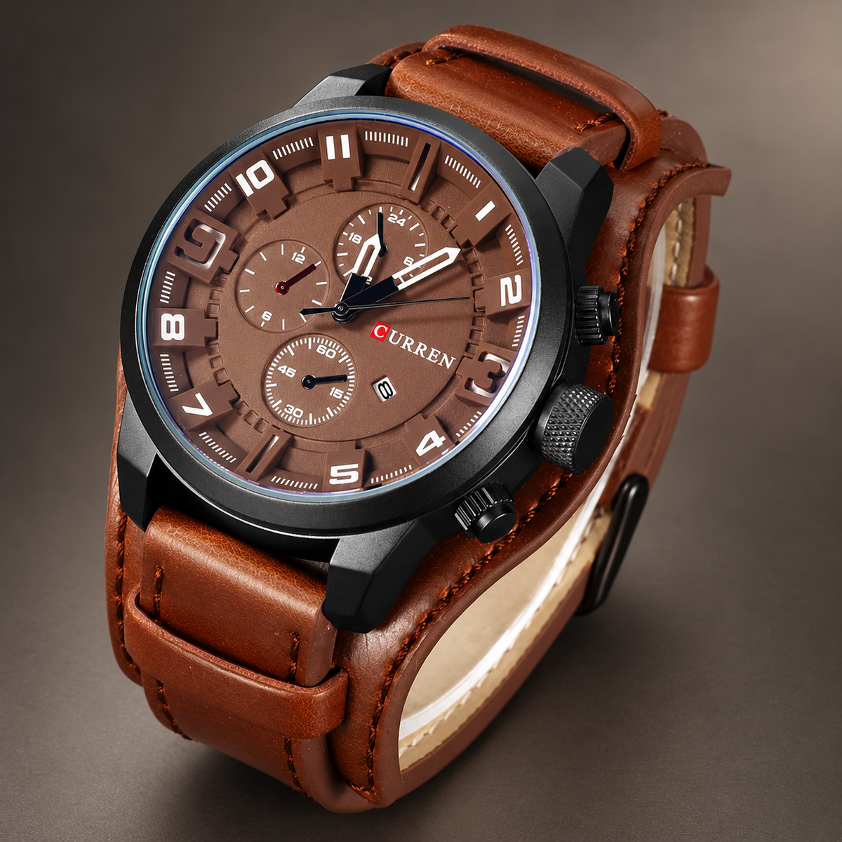 Axel – Vintage Leather Cuff Watch