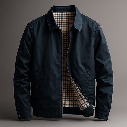 Hendon Plaid-Lined Cotton Jacket