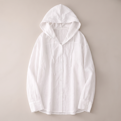 VICTORIA LINEN HOODIE