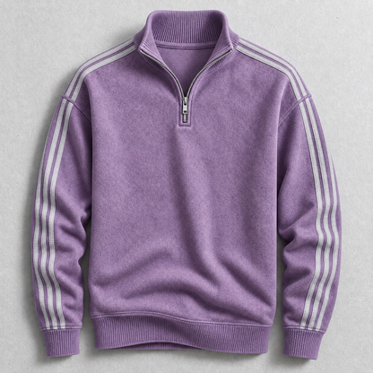 Archie Striped Quarter-Zip Jumper
