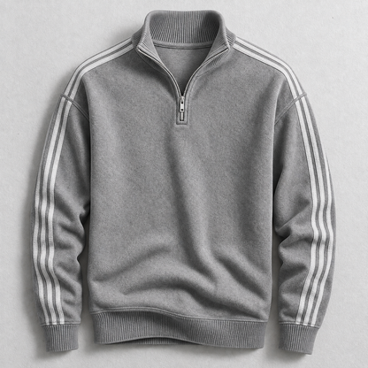 Archie Striped Quarter-Zip Jumper