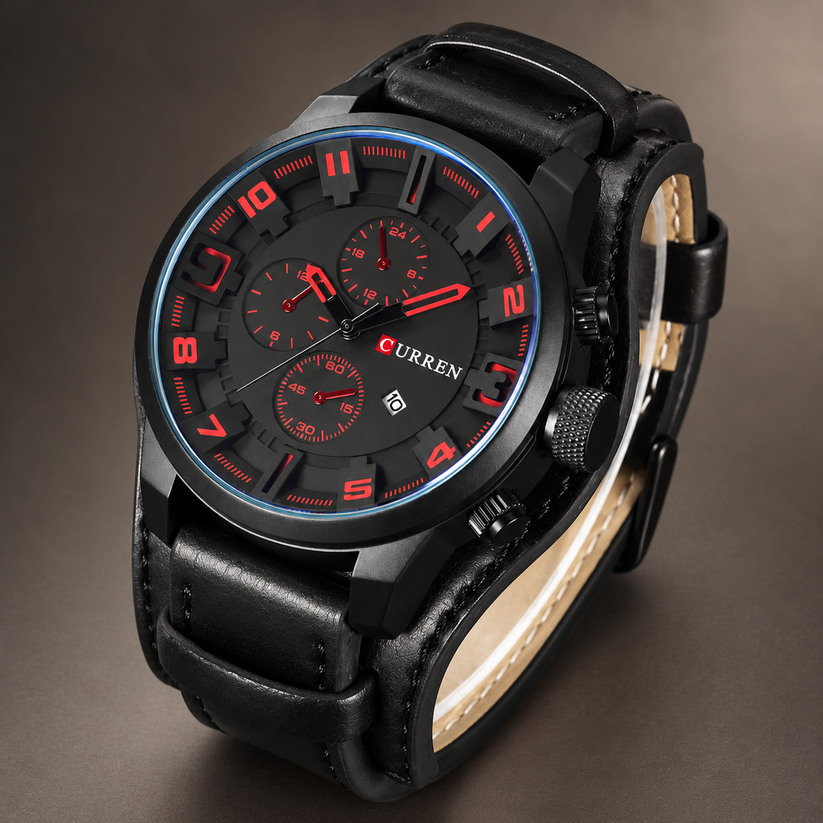 Axel – Vintage Leather Cuff Watch