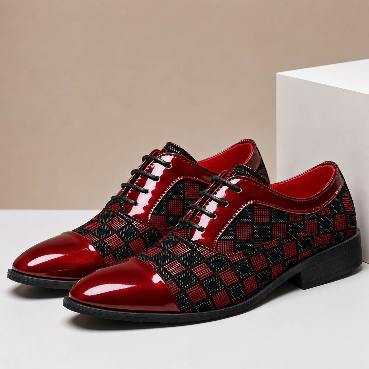 Holloway Patterned Leather Shoes