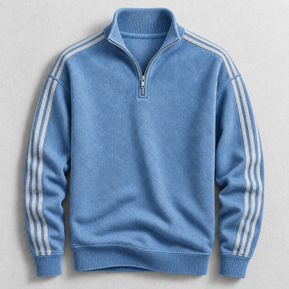 Archie Striped Quarter-Zip Jumper
