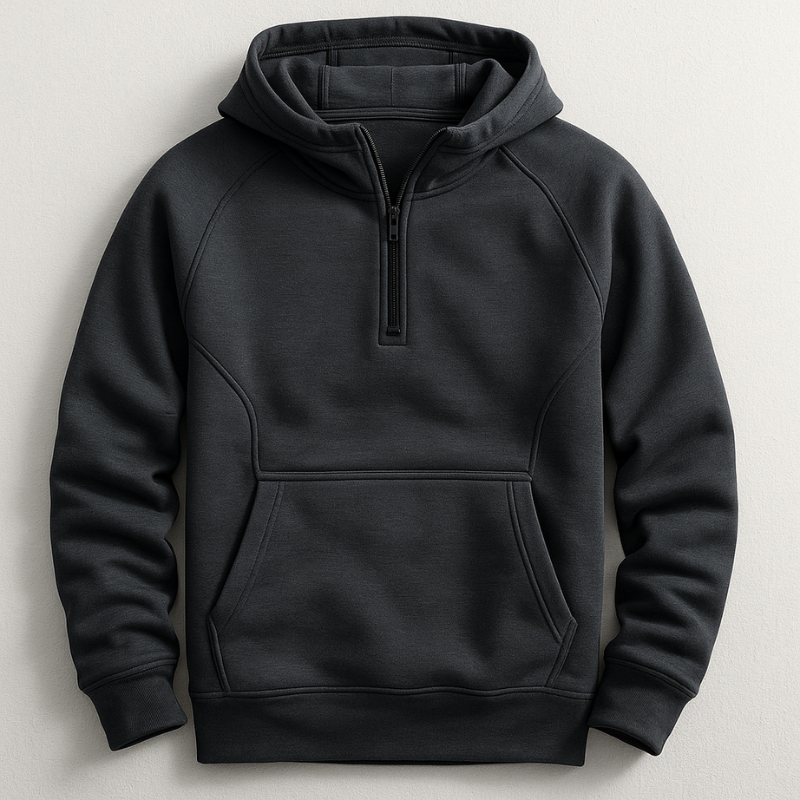 Ashton – Classic Half-Zip Hoodie