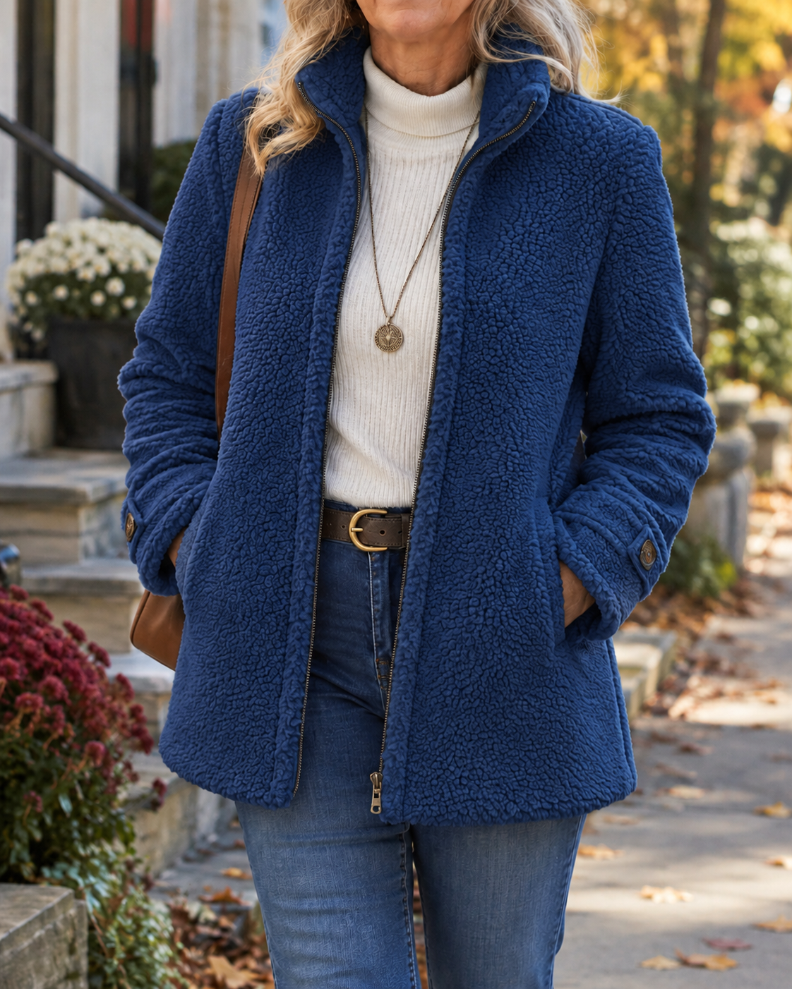 Richmond Teddy Stand Collar Jacket