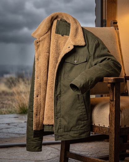 Dalston Sherpa-Lined Cotton Jacket