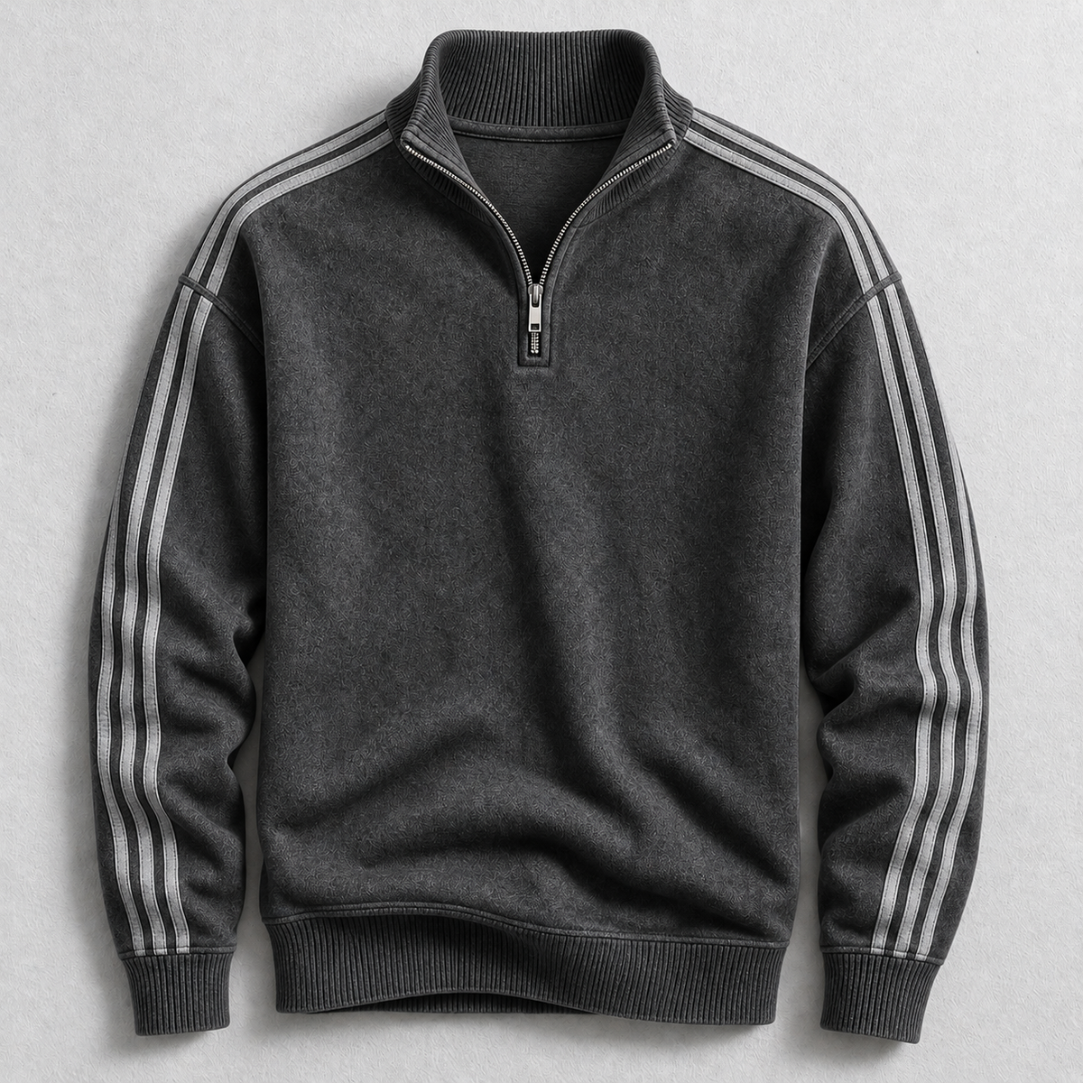 Archie Striped Quarter-Zip Jumper