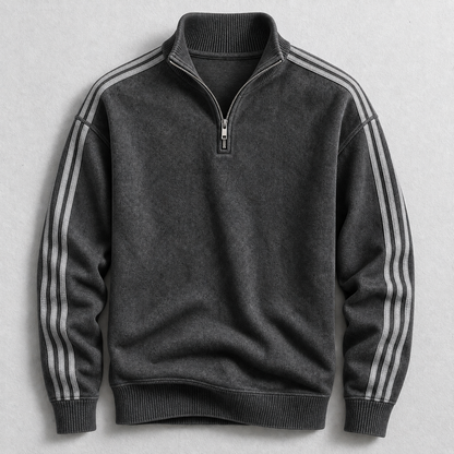 Archie Striped Quarter-Zip Jumper