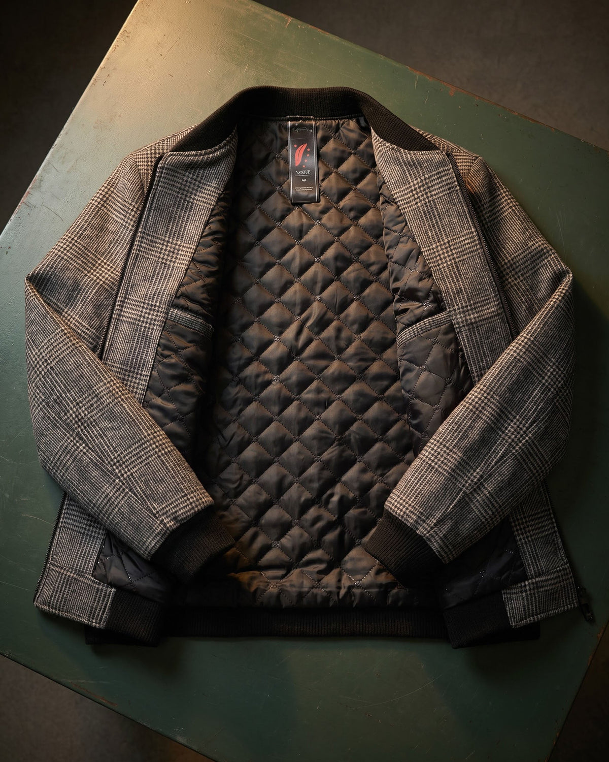 Rupert Glen Check Wool-Blend Bomber Jacket