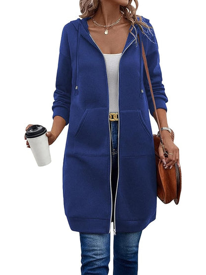 Maisie Longline Fleece Zip Hoodie