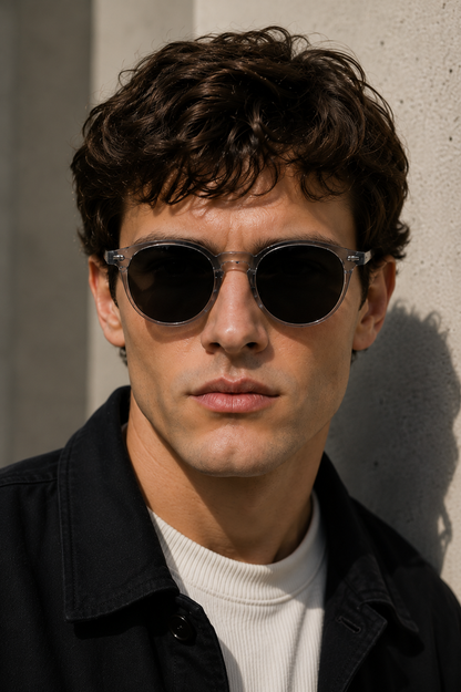Dakota | Men's Lightweight Round Frame Sunglasses
