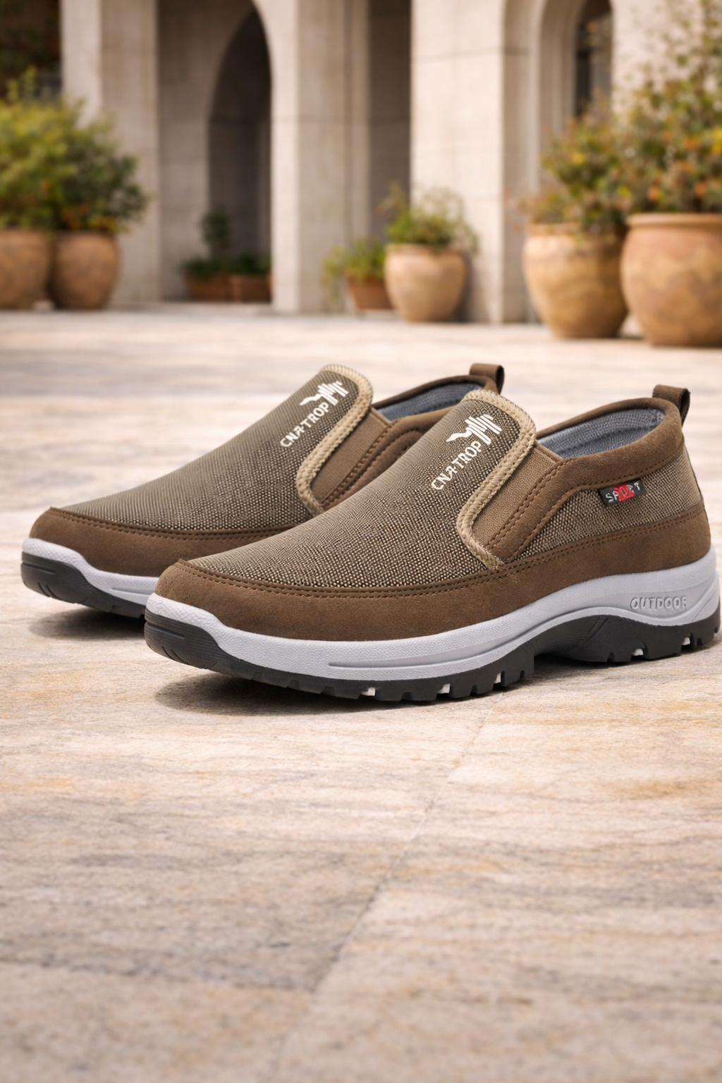 Lloyd | Orthopedic Slip On Outdoor Walking Shoes with Mesh Upper and Cushioned Grip Sole