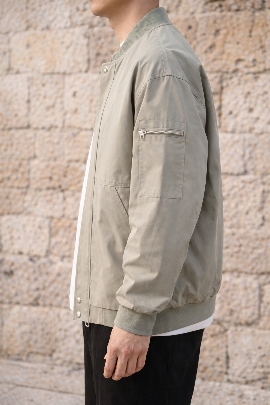 Ethan | Men’s Lightweight Zip Up Bomber Jacket