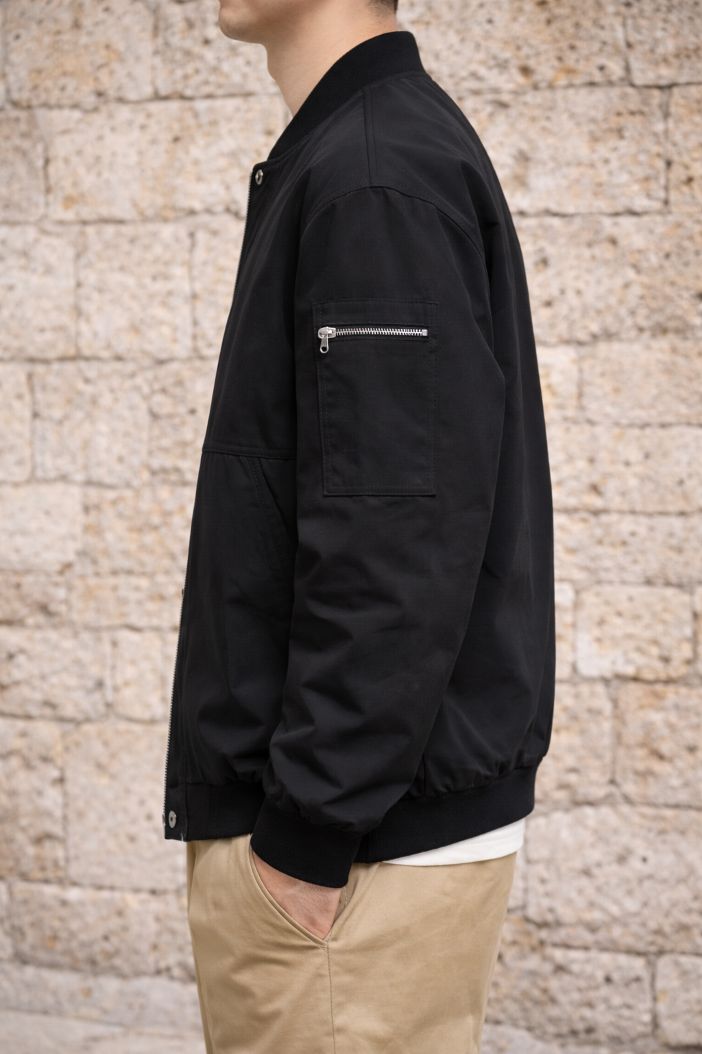 Ethan | Men’s Lightweight Zip Up Bomber Jacket
