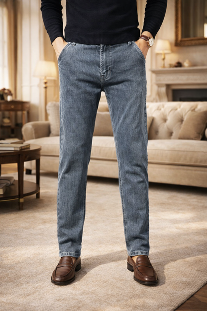 Paul | Tapered Leg Denim Jeans with Minimal Pocket Design