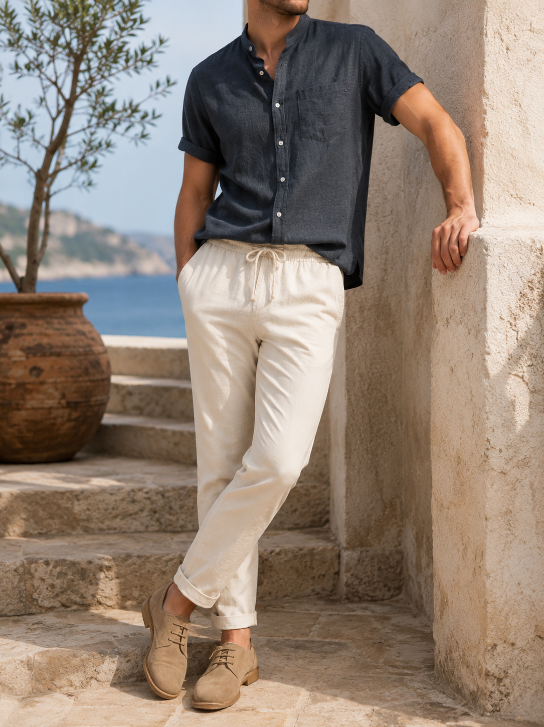 Julian | Men's Relaxed Fit Linen Set