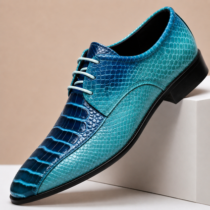 Rhys Croc-Effect Leather Shoes