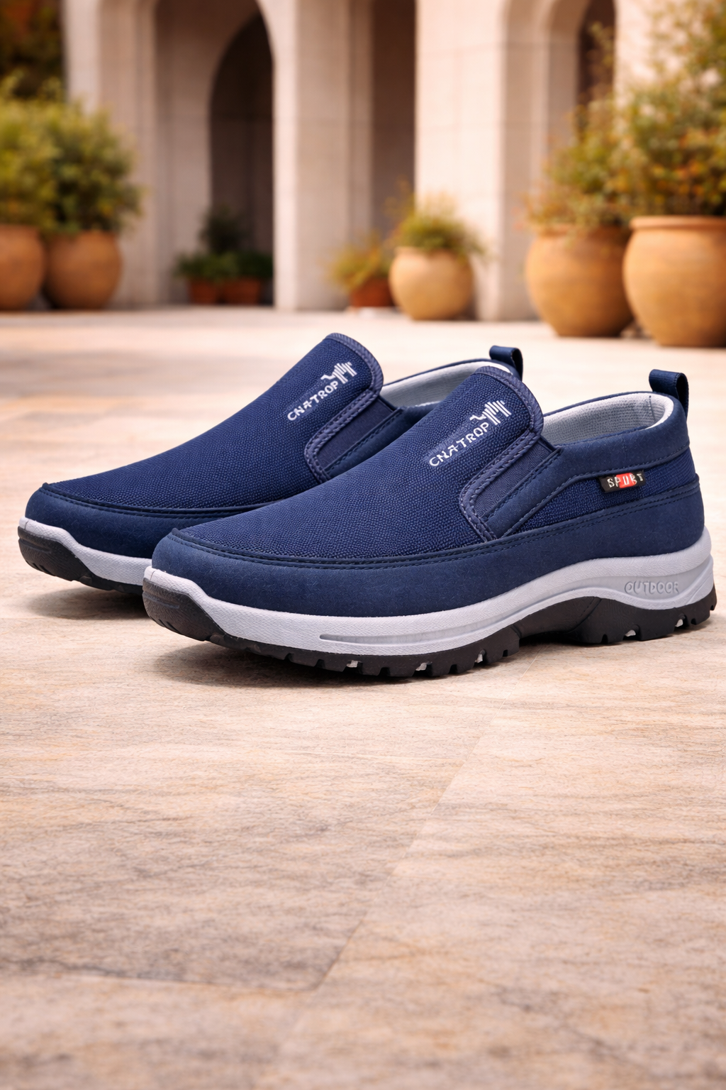 Lloyd | Orthopedic Slip On Outdoor Walking Shoes with Mesh Upper and Cushioned Grip Sole