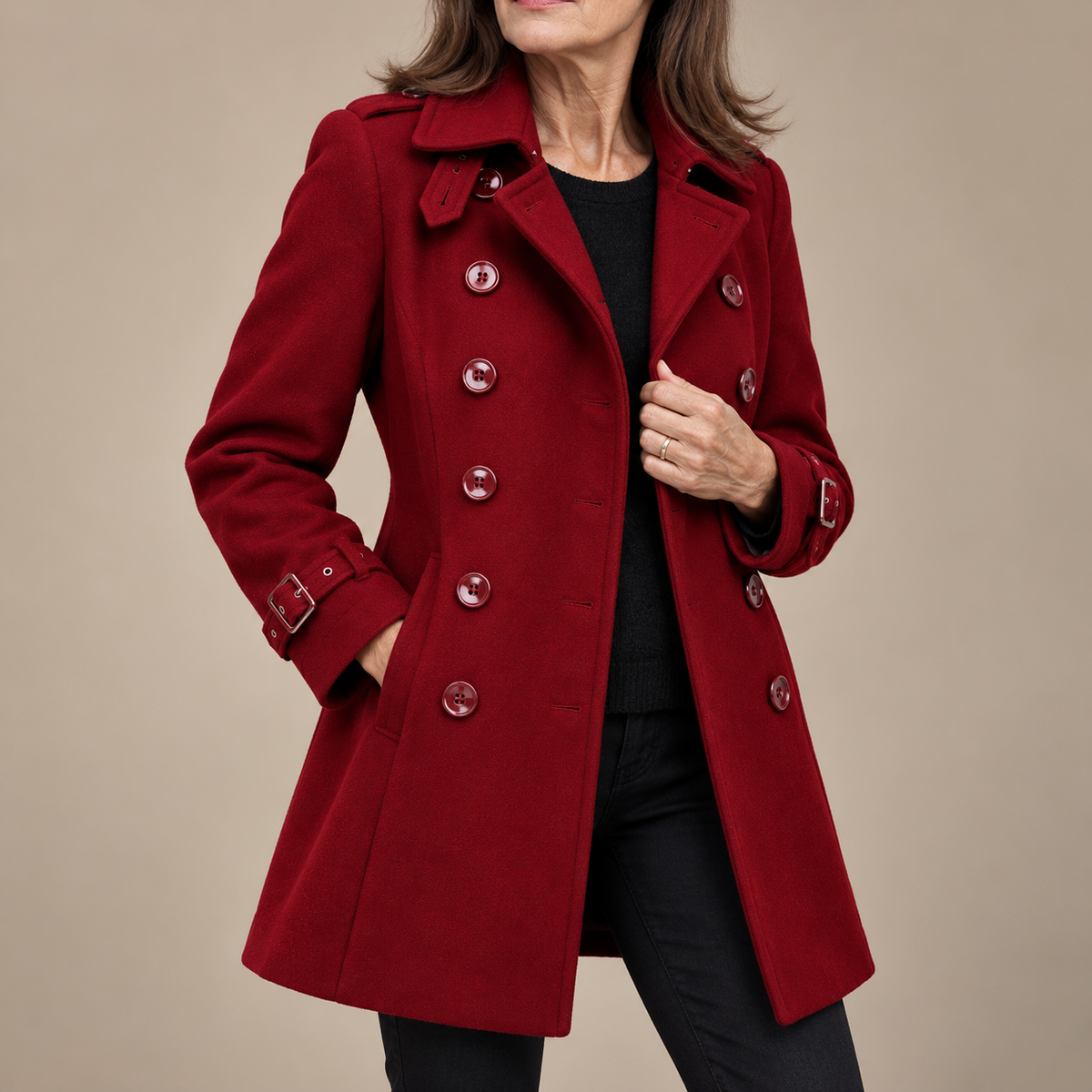 Camille | Elegant Longline Trench Coat