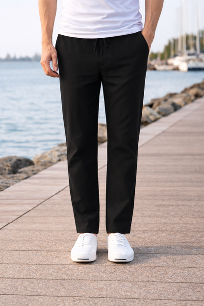 Oliver | Men’s Cotton Drawstring Casual Trousers