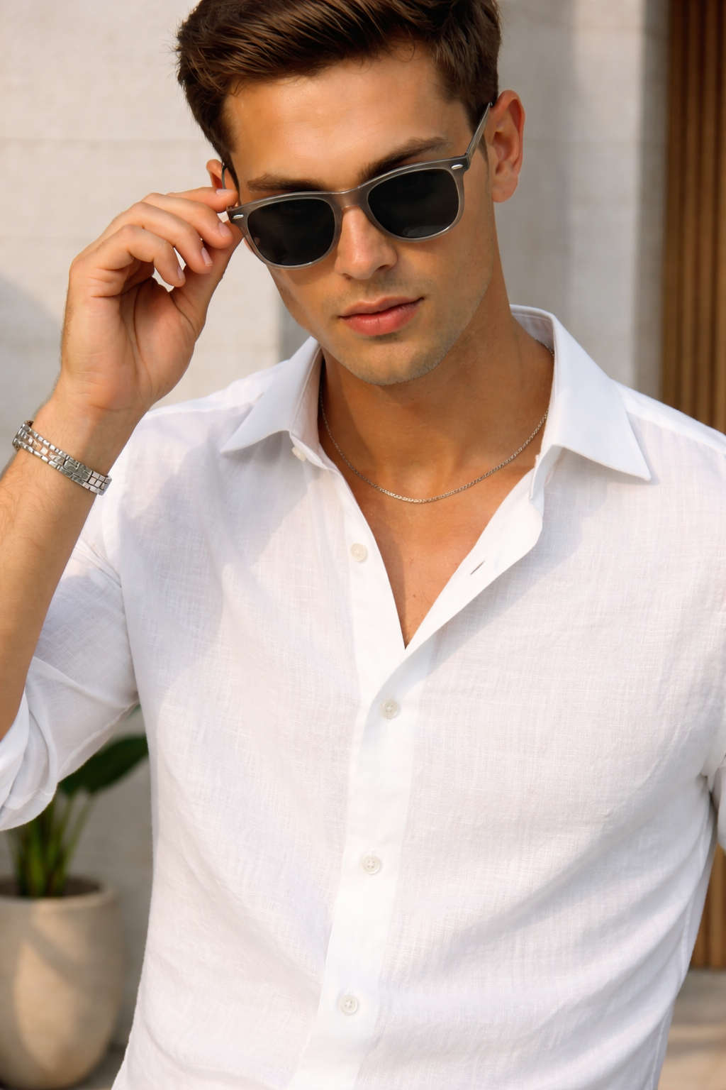 Charles | Square Polycarbonate Frame Sunglasses