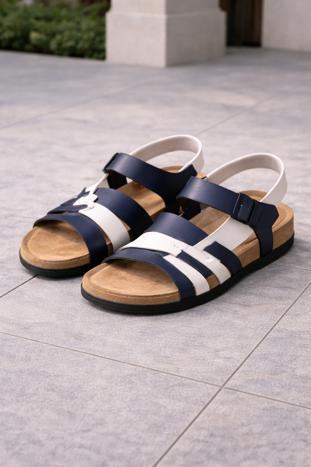 Nathaniel | Men’s Leather Strap Buckle Sandals