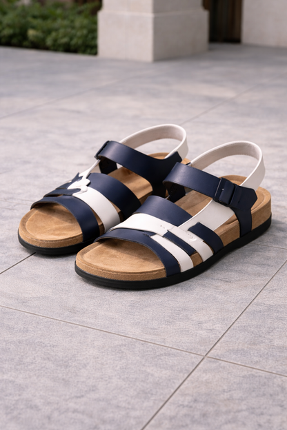 Nathaniel | Men’s Leather Strap Buckle Sandals