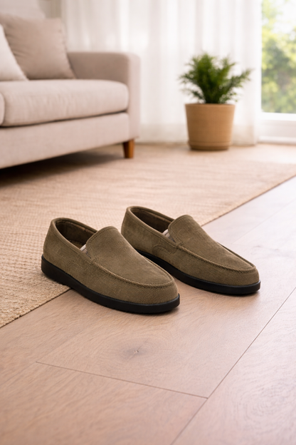 Oscar | Men’s Slip-On Knit Textile Loafers Casual Driving Shoes