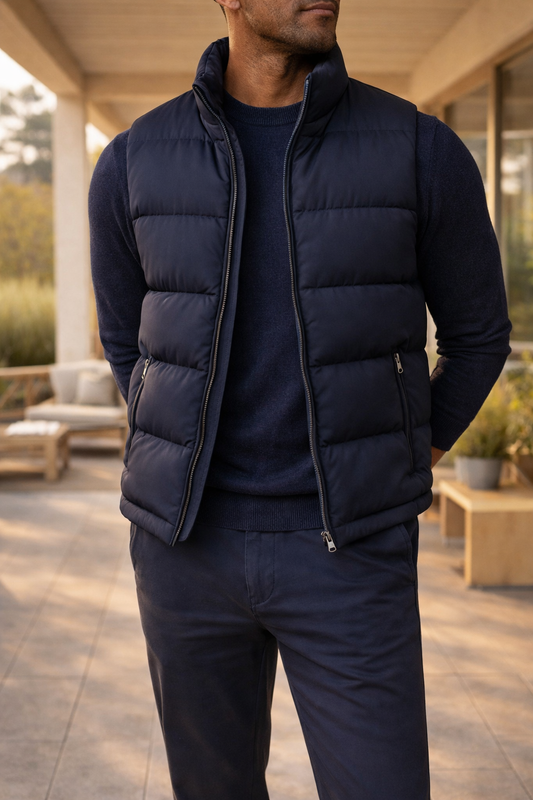 Hudson | Men’s Quilted Padded Bodywarmer with Zip Closure