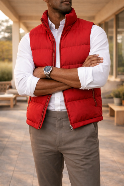 Hudson | Men’s Quilted Padded Bodywarmer with Zip Closure