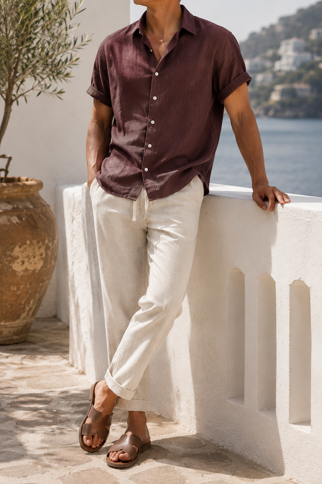 Manuel | Men's Loose Linen Summer Set