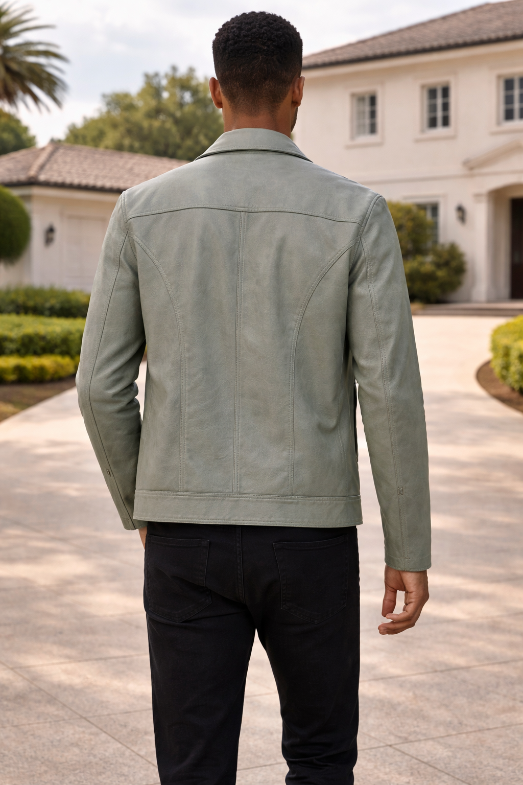 Alistair | Men’s Leather Zip Jacket Classic Collar Casual Outerwear