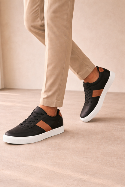 Gordon | Men’s Lace-Up Casual Sneakers with Flat Sole