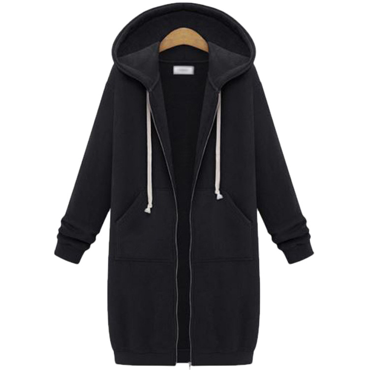 Maisie Longline Fleece Zip Hoodie