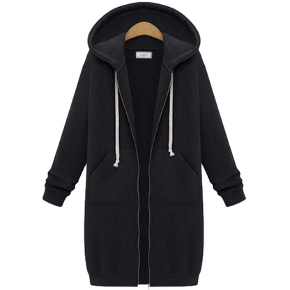 Maisie Longline Fleece Zip Hoodie