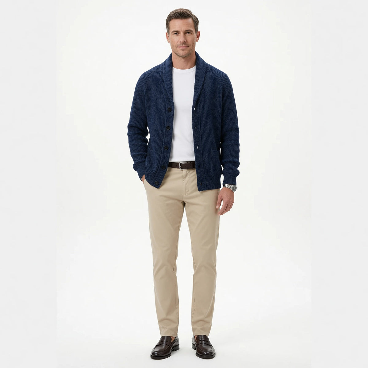 JERALD Classic Laple Cardigan