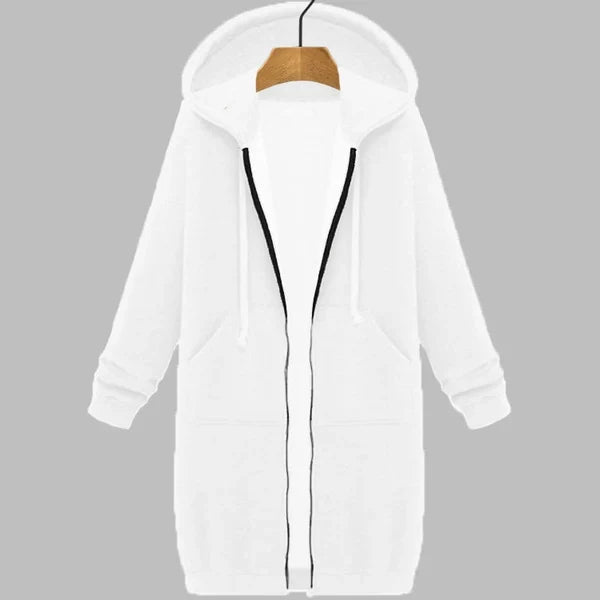 Maisie Longline Fleece Zip Hoodie