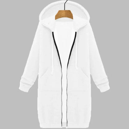 Maisie Longline Fleece Zip Hoodie