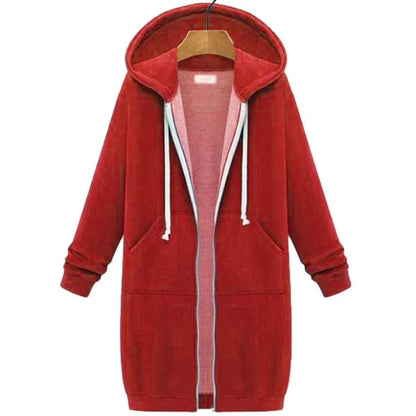 Maisie Longline Fleece Zip Hoodie