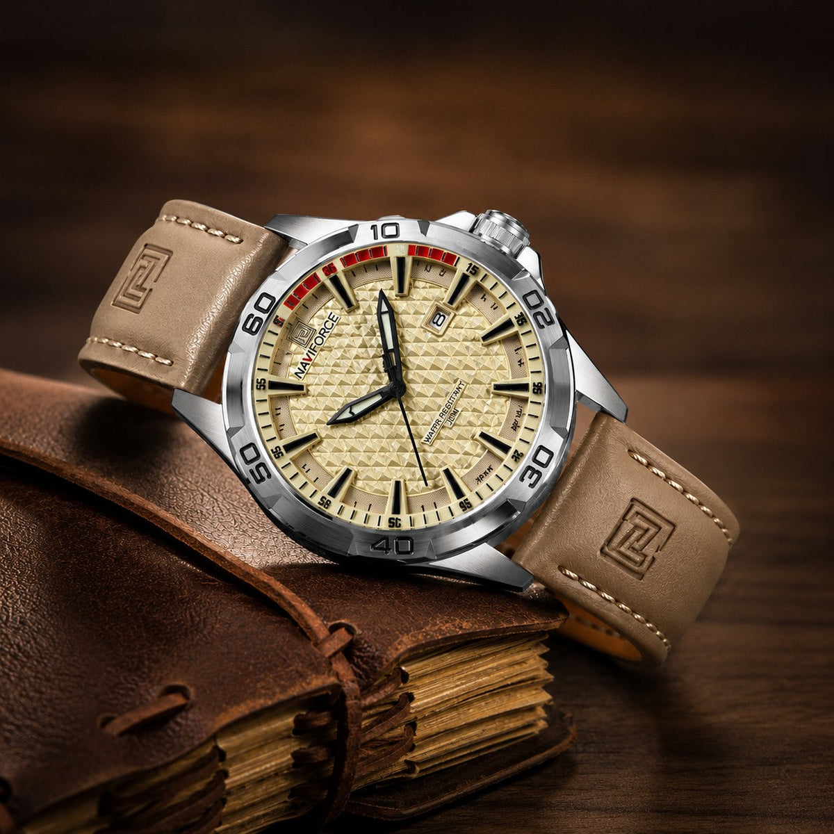 Blackwell 3D Textured Leather Watch