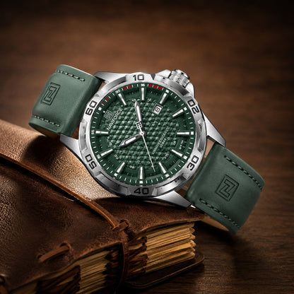 Blackwell 3D Textured Leather Watch