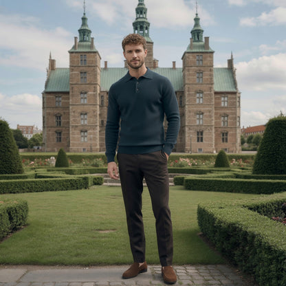 Marco Cashmere Polo Sweater